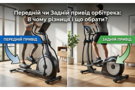 Блог про Передній чи Задній привід орбітрека: В чому різниця і що обрати?
