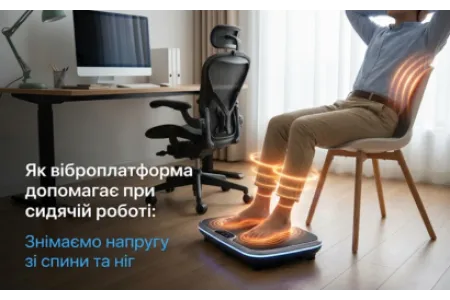 Блог про Як віброплатформа допомагає при сидячій роботі: Знімаємо напругу зі спини та ніг