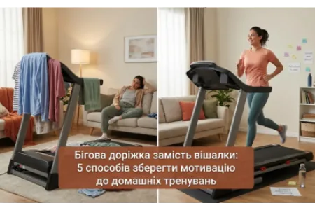 Блог про Бігова доріжка замість вішалки: 5 способів зберегти мотивацію до домашніх тренувань