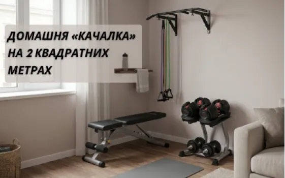 Домашняя «качалка» на 2 квадратных метрах