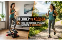 Степпер vs Ходьба: может ли компактный тренажер заменить 10 000 шагов?