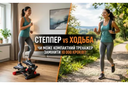 Блог о Степпер vs Ходьба: может ли компактный тренажер заменить 10 000 шагов?