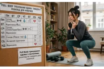 Full Body тренировка дома с гантелями: расписание на неделю для новичков