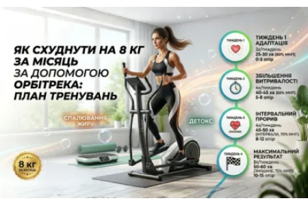 Блог про Як схуднути на 8 кг за місяць за допомогою орбітрека: план тренувань