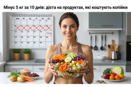 Блог про Мінус 5 кг за 10 днів: дієта на продуктах, які коштують копійки