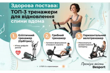 Блог про ТОП-3 тренажери для відновлення спини