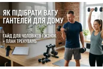Як підібрати вагу гантелей для дому: гайд для чоловіків і жінок + план тренувань