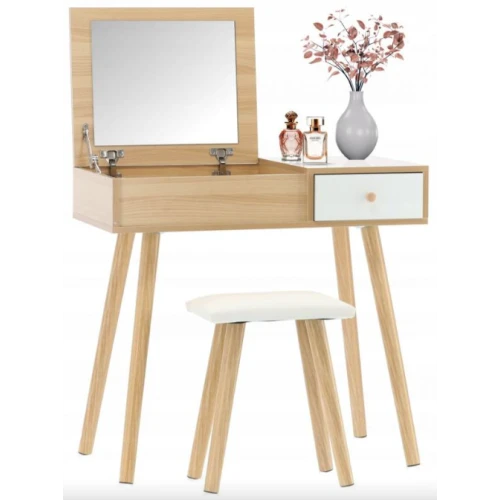 Туалетный столик Chomik SECTOR в скандинавском стиле с откидным зеркалом