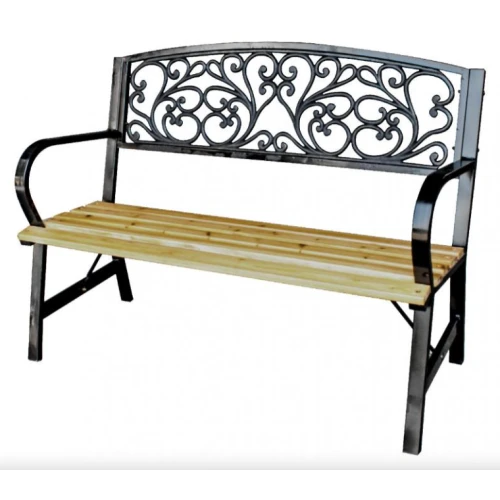 Скамейка для сада Chomik GARDEN LINE SUNNY с декоративной спинкой