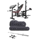 Image 1 for Набор Elitum Titan 68кг со скамьей HS-1075 Pro, штангой и гантелями