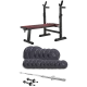 Image 1 for Набір Elitum Titan 68кг з лавою HS-1080, штангою та гантелями