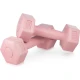 Image 4 for Гантели для фитнеса композитные Gymtek 2х1кг розовый