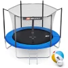 Батут Hop-Sport 8ft (244см) синий с внутренней сеткой