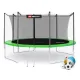 Image 2 for Батут Hop-Sport 14ft (427см) зеленый с внутренней сеткой