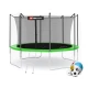 Image 14 for Батут Hop-Sport 12ft (366см) зеленый с внутренней сеткой
