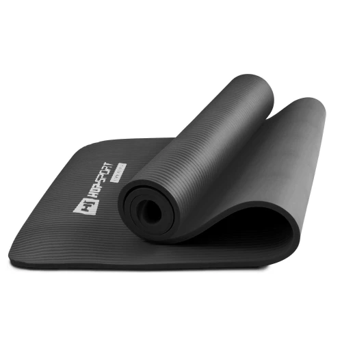 Мат для фітнесу та йоги Hop-Sport HS-N010GM 1см чорний