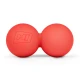 Image 1 for Силиконовый массажный двойной мяч 63 мм Hop-Sport HS-S063DMB красный