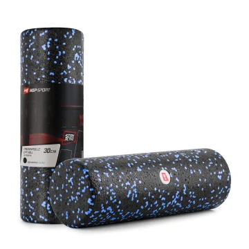 Роллер масажер (валик, ролик) заповнений Hop-Sport EPP 30см HS-P030SYG чорно-синій