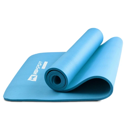 Мат для фитнеса и йоги Hop-Sport HS-N010GM 1см голубой