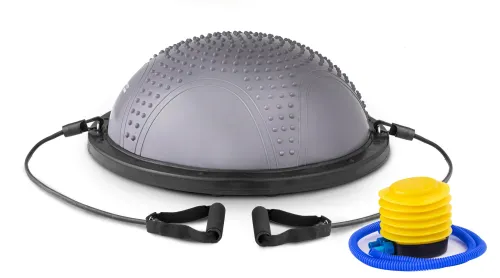 Балансировочная полусфера с вкраплениями Hop-Sport HS-MB058B серая
