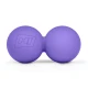 Силиконовый массажный двойной мяч 63 мм Hop-Sport HS-S063DMB фиолетовый