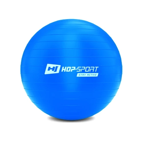 Фитбол Hop-Sport 45см голубой + насос 2020