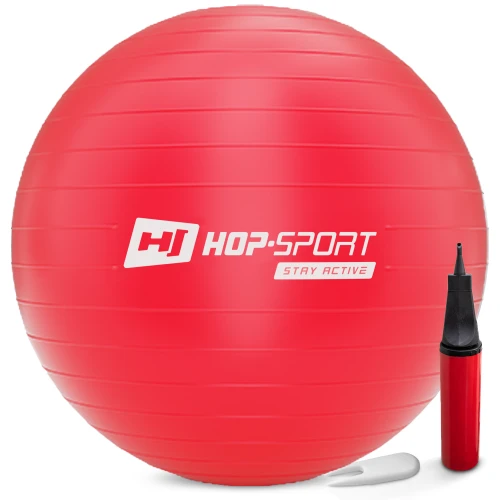 Фитбол Hop-Sport 85см красный + насос 2020