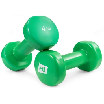 Гантели для фитнеса виниловые круглые Hop-Sport HS-V040DC 2х4кг