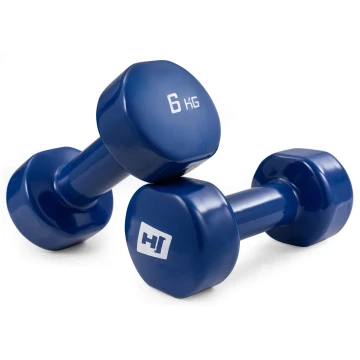Гантели для фитнеса виниловые круглые Hop-Sport HS-V060DC 2х6кг