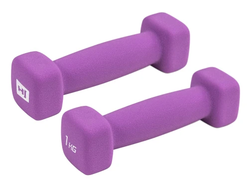 Набір гантелей неопренових квадратних HS-V010DS 2х1кг