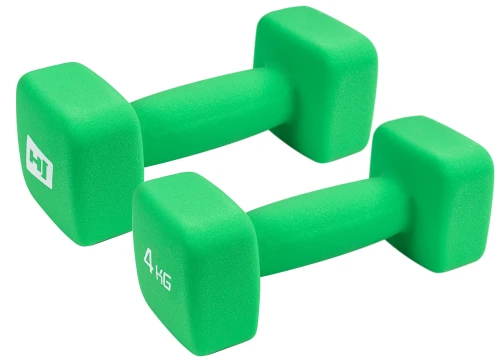 Набір гантелей неопренових квадратних HS-V040DS 2х4кг