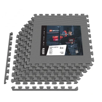 Мат-пазл Hop-Sport EVA 1см HS-A010PM - 6 частин сірий Мат-пазл Hop-Sport EVA 1см HS-A010PM - 6 частин сірий