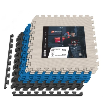 Мат-пазл Hop-Sport EVA 1см HS-A010PM - 9 частин чорний/білий/синій Мат-пазл Hop-Sport EVA 1см HS-A010PM - 9 частин чорний/білий/синій