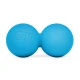 Image 1 for Силиконовый массажный двойной мяч 63 мм Hop-Sport HS-S063DMB голубой