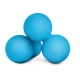 Image 3 for Силиконовый массажный двойной мяч 63 мм Hop-Sport HS-S063DMB голубой