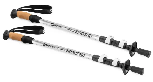 Трекинговые палки Hop-Sport Nordend Pro серебристые