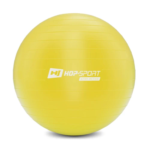 Фітбол Hop-Sport 45см жовтий + насос 2020