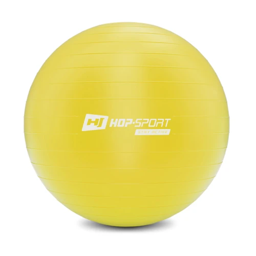 Фітбол Hop-Sport 45см жовтий + насос 2020