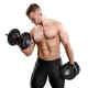 Image 2 for Гантеля металлическая Hop-Sport New 10кг с перчатками