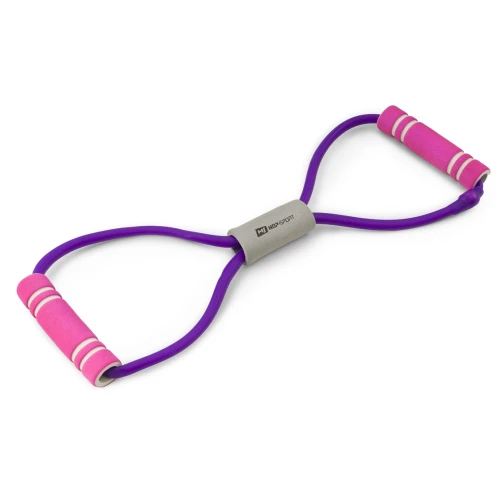Эспандер резиновый с ручками Hop-Sport HS-L042YG фиолетовый