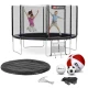 Image 14 for Батут Hop-Sport 12ft (366см) черно-синий с внешней сеткой