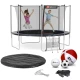 Image 14 for Батут Hop-Sport 12ft (366см) чорно-синій з внутрішньою сіткою