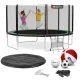 Image 3 for Батут Hop-Sport 14ft (427см) чорно-зелений з зовнішньою сіткою