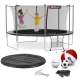 Image 14 for Батут Hop-Sport 14ft (427см) черно-зеленый с внутренней сеткой