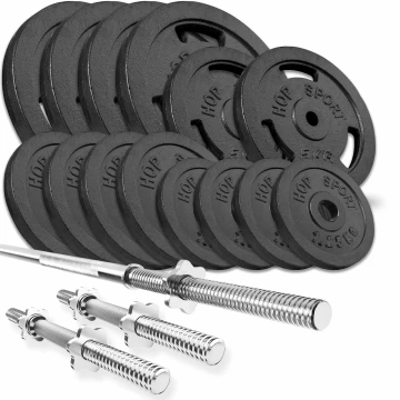 Набор STRONG 79кг с прямым и гантельными грифами