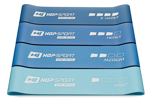 Набір резинок для фітнесу Hop-Sport 600x75мм HS-L675RLB синій