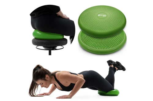 Примеры упражнений на балансировочной подушке: