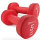 Image 1 for Гантелі для фітнесу неопренові круглі Hop-Sport HS-V050DR 2x5кг червоний