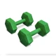 Image 2 for Гантелі для фітнесу композитні Hop-Sport HS-C020DS 2х2кг зелений