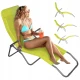 Image 3 for Крісло-шезлонг Jumi розкладний зелений
